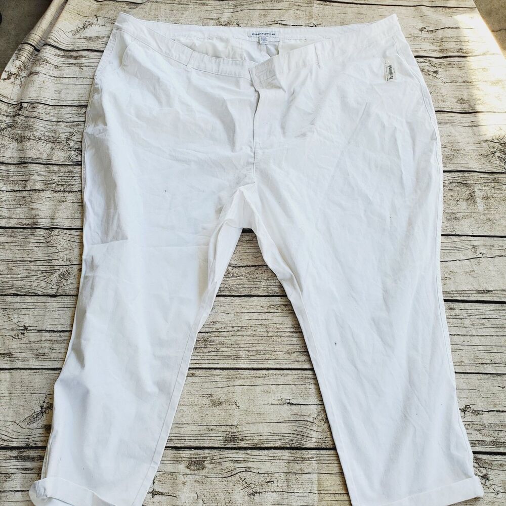 Amazon Essentials White Pants Size 34 Plus
